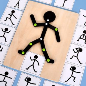   Kéz-szem Koordináció Finommotorikus Tréning Puzzle Játék-24kartya