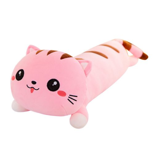 Cicás plüss párna rózsaszín 50 cm