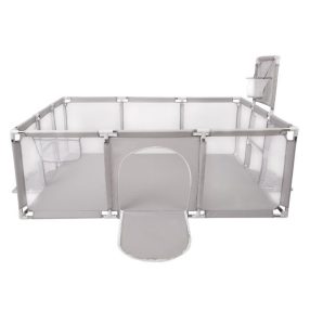   Baba Biztonsági Játszókerítés / Járóka Gyerekeknek Brutt 182X122 szürke