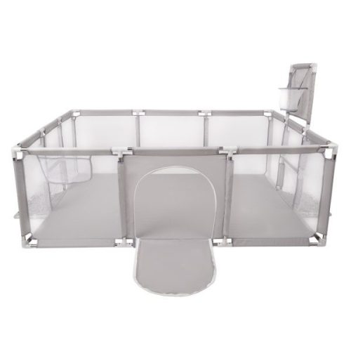 Baba Biztonsági Játszókerítés / Járóka Gyerekeknek Brutt 182X122 szürke1