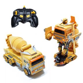   Robottá Alakuló Betonkeverő – Akkus, Távirányítós, Zenélő És Villogó Munkagép Transformers