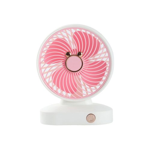 Asztali ventilátor 17 cm rózsaszín