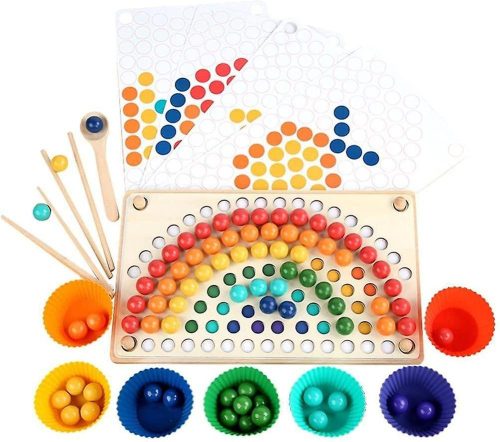 Montessori Gyöngy Játék  Clip Beads Játék