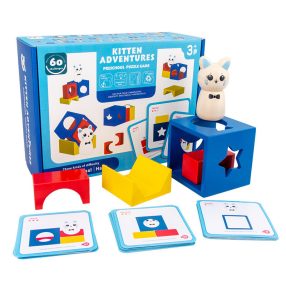   Logikai Rejtvény Magic Box építőjáték Nyuszi Játékok Kitten Adventure 