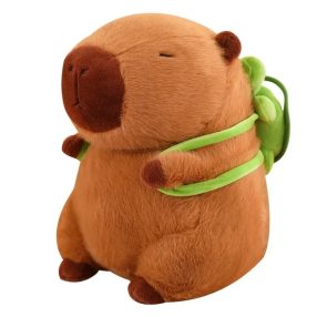 Capybara plüss levehető teknős hátizsákkal 50cm