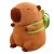 Capybara plüss levehető teknős hátizsákkal 20cm