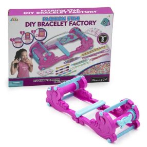   Karkötő Fonó Készlet Gyöngyökkel És Mini Szövőszékkel