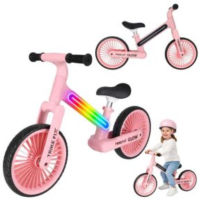 Trike Fix Glow terepkerékpár LED rózsaszín fotobicikli