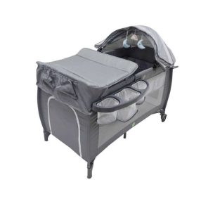   Összecsukható babaágy, kétszintes pelenkázóasztal utazóágyhoz, max. 15 kg