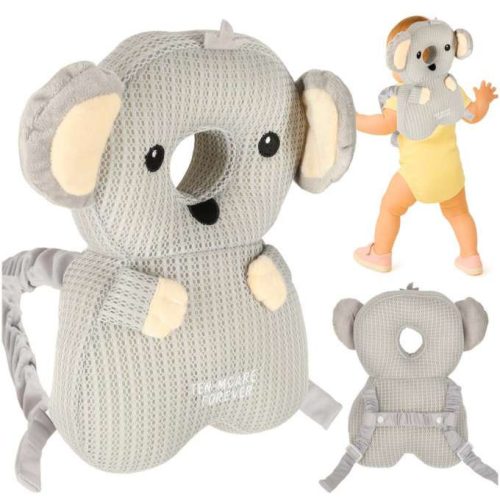 Fejvédő párna járástanuláshoz, esésbiztos koala hátizsák