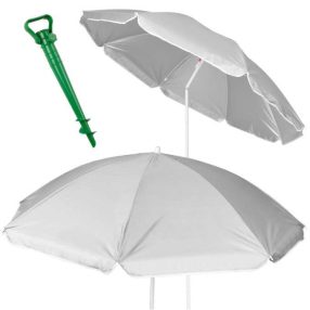   Kerti napernyő, állítható, összecsukható, UV védelemmel, 150 cm, szürke