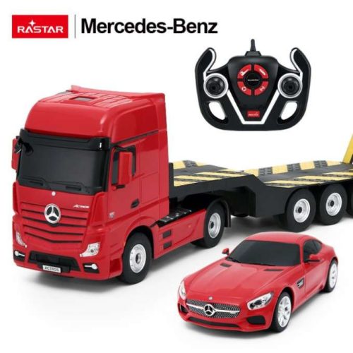 Távirányítós autó Rastar 74920 Mercedes-Benz Actros 1:26 piros