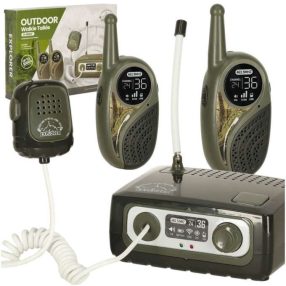   Walkie Talkie rövidhullámú szett kapcsolótáblával gyerekeknek, khaki