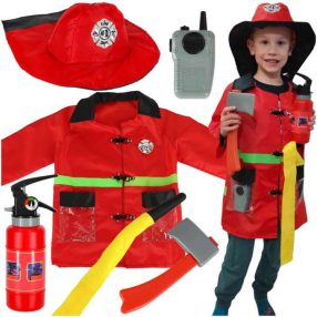   Karneváli Ruha Álruhás Tűzoltó Jelmez Walkie-talkie 3-8 Év