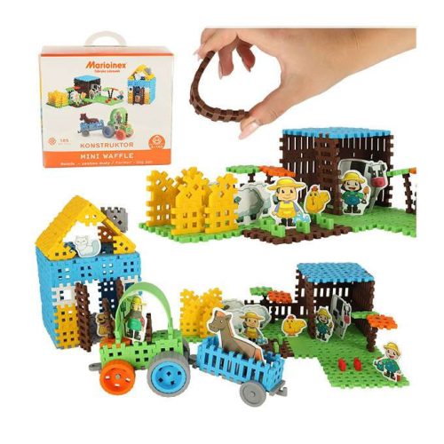 Marioinex Építőelemek Lengyel Mini Gofri Farmer Buborékfólia 185 Elem